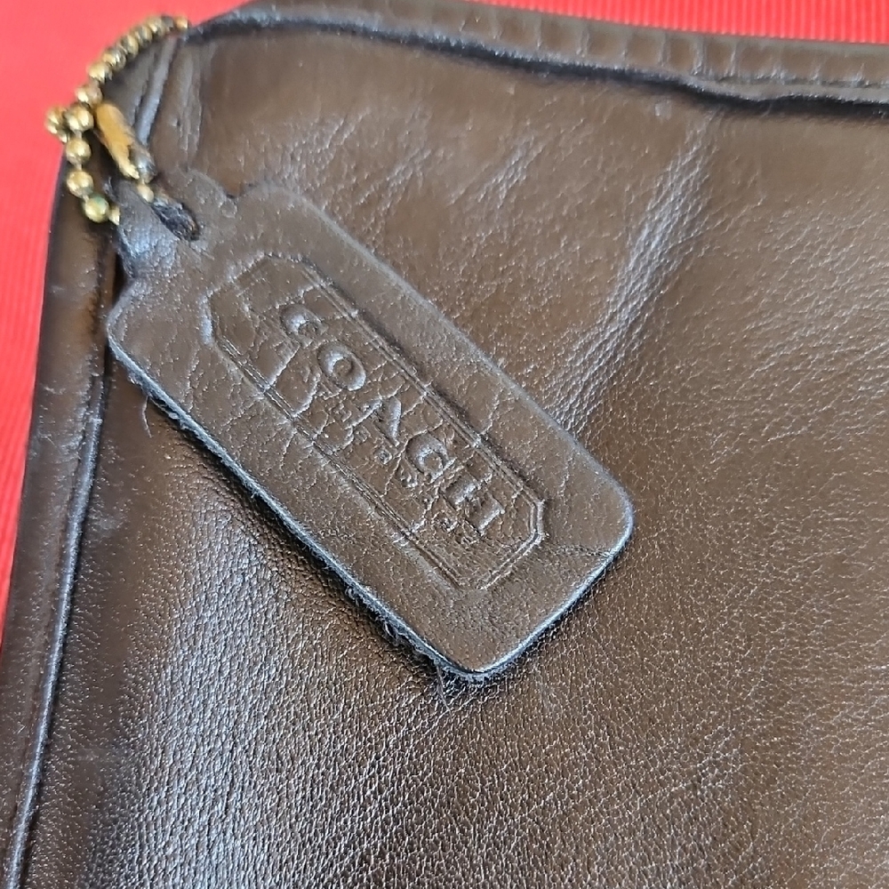 Coach Black Leather Women's Briefcase Or Table Bag. - Picture 2 of 9